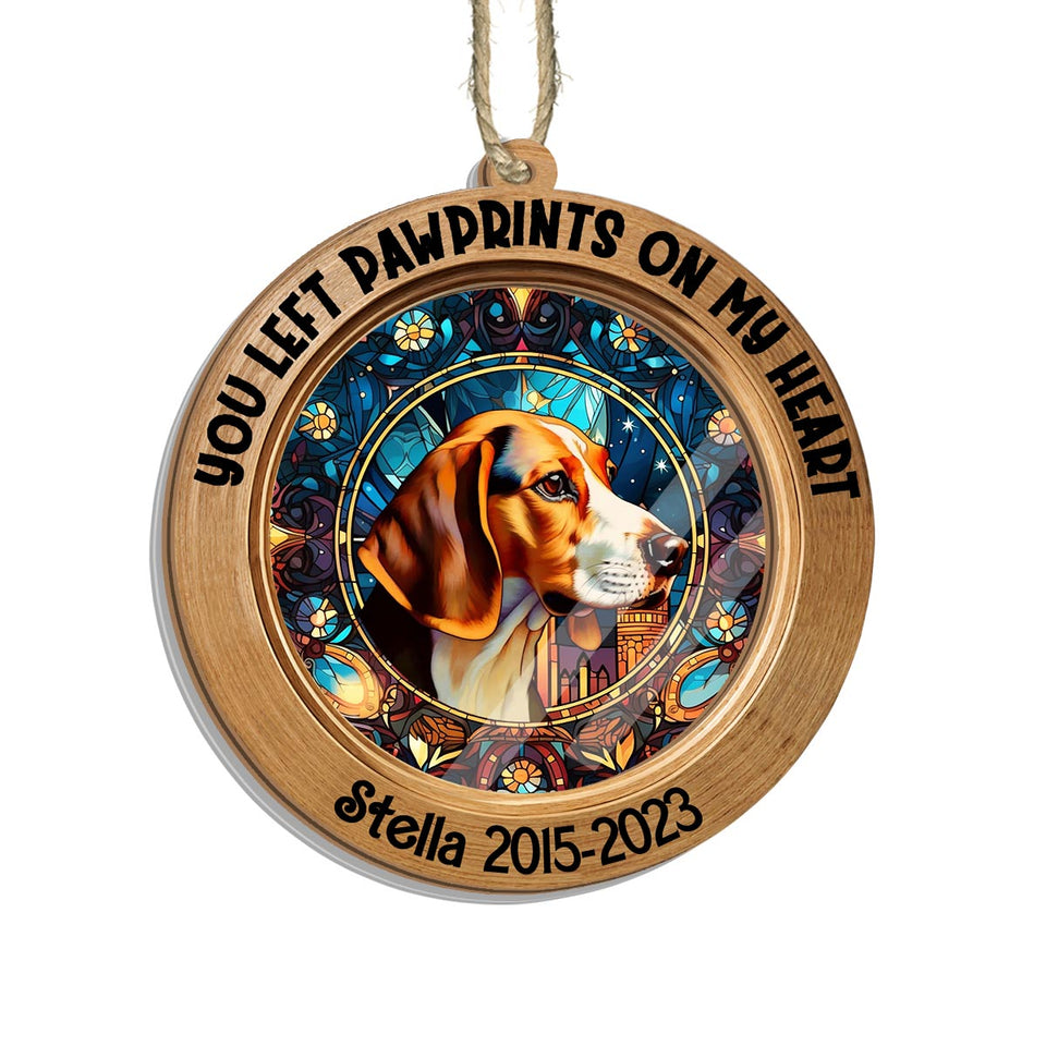 You Were My Favorite Hello And My Hardest Goodbye - Personalized Dog Suncatcher