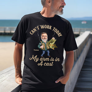 Photo Inserted Funny Fishing - Personalized Fishing T-shirt & Hoodie