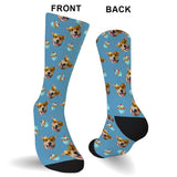 Funny Icon Pattern - Personalized Dog Socks