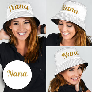 Custom Name - Personalized Grandma Embroidered Bucket Hat