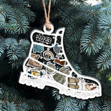 Hiking Boots Items - Personalized Hiking 3 Layered Shaker Ornament