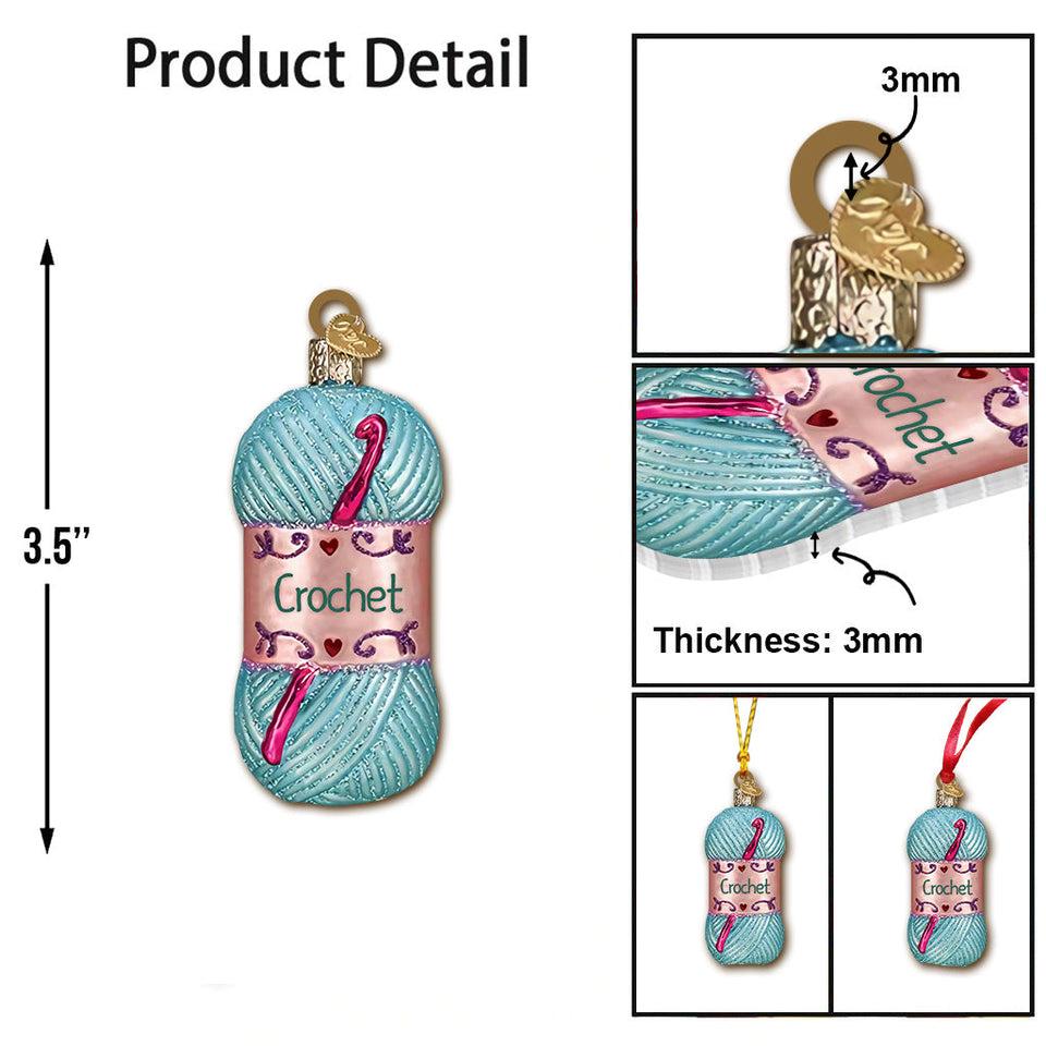 Love Crochet - Personalized Crocheting Ornament