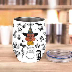 Buckle Up Buttercup - Personalized Witch Wine Tumbler