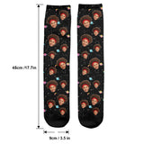 Custom Face Galaxy - Personalized Daughter Socks
