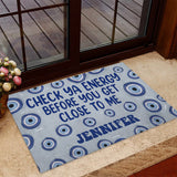 Check Ya Energy - Personalized Witch Doormat