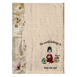 This Is My Reading Blanket - Book gift for mom, daughter, girlfriend, wife - Personalized Blanket