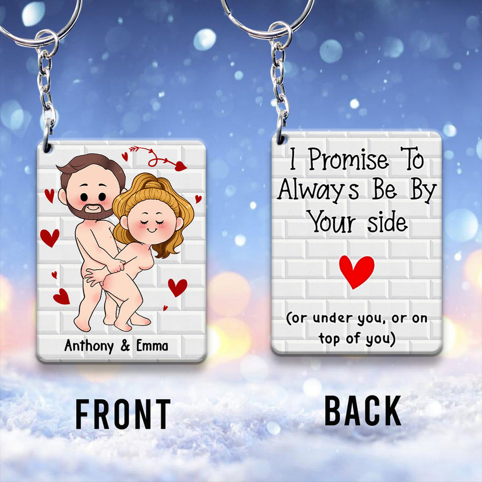 I Just Want You To Be Happy - Couple gift for husband, wife, boyfriend, girlfriend - Personalized Keychain