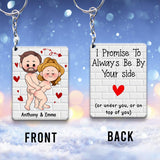 I Just Want You To Be Happy - Couple gift for husband, wife, boyfriend, girlfriend - Personalized Keychain
