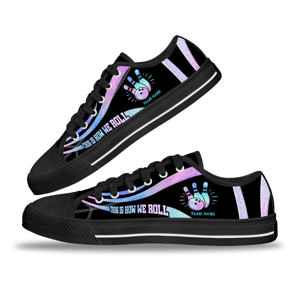 This Is How We Roll - Personalized Bowling Low Top Shoes