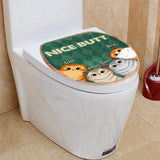 Nice butt Shower - Dog gift for dog lover, cat lover - Personalized Bathroom Mats Set