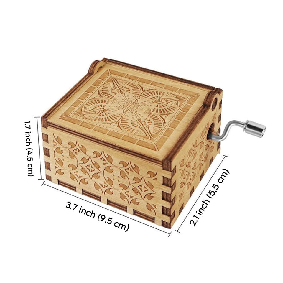 Love From Baby Bump - Personalized Mother Hand Crank Music Box