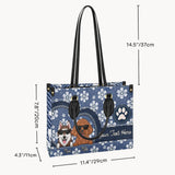 Best Dog Mom/ Cat mom Ever - Gift for dog lovers, cat lover - Personalized Leather Handbag