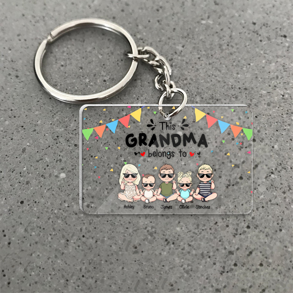 My Favorite People - Gift for grandpa, grandma, brother, sister, mom, dad, uncle, aunt - Personalized Keychain