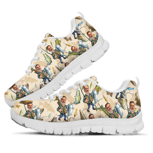 Photo Inserted Funny Fishing - Personalized Fishing Sneakers