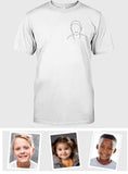 Custom Line Art - Personalized Kid Embroidered T-shirt