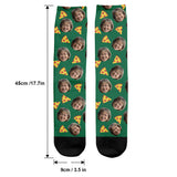 Funny Icon Pattern - Personalized Grandma Socks