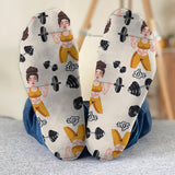 Sorry Can't It's Leg Day - Personalized Fitness Socks