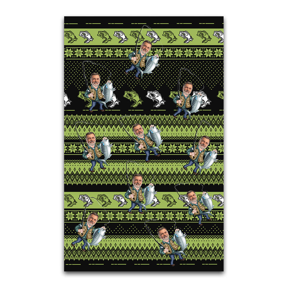 Love Fishing - Personalized Fishing Rug