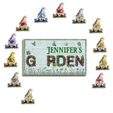 Welcome To My Garden - Personalized Gardening Interchangeable Wood Sign