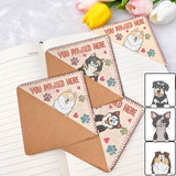You Pawsed Here - Book gift for dog lover, cat lover - Personalized Corner Bookmark