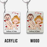 I Just Want You To Be Happy - Couple gift for husband, wife, boyfriend, girlfriend - Personalized Keychain
