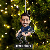 Funny Guitarist - Guitar gift for husband, him, boyfriend, father, son - Personalized Ornament