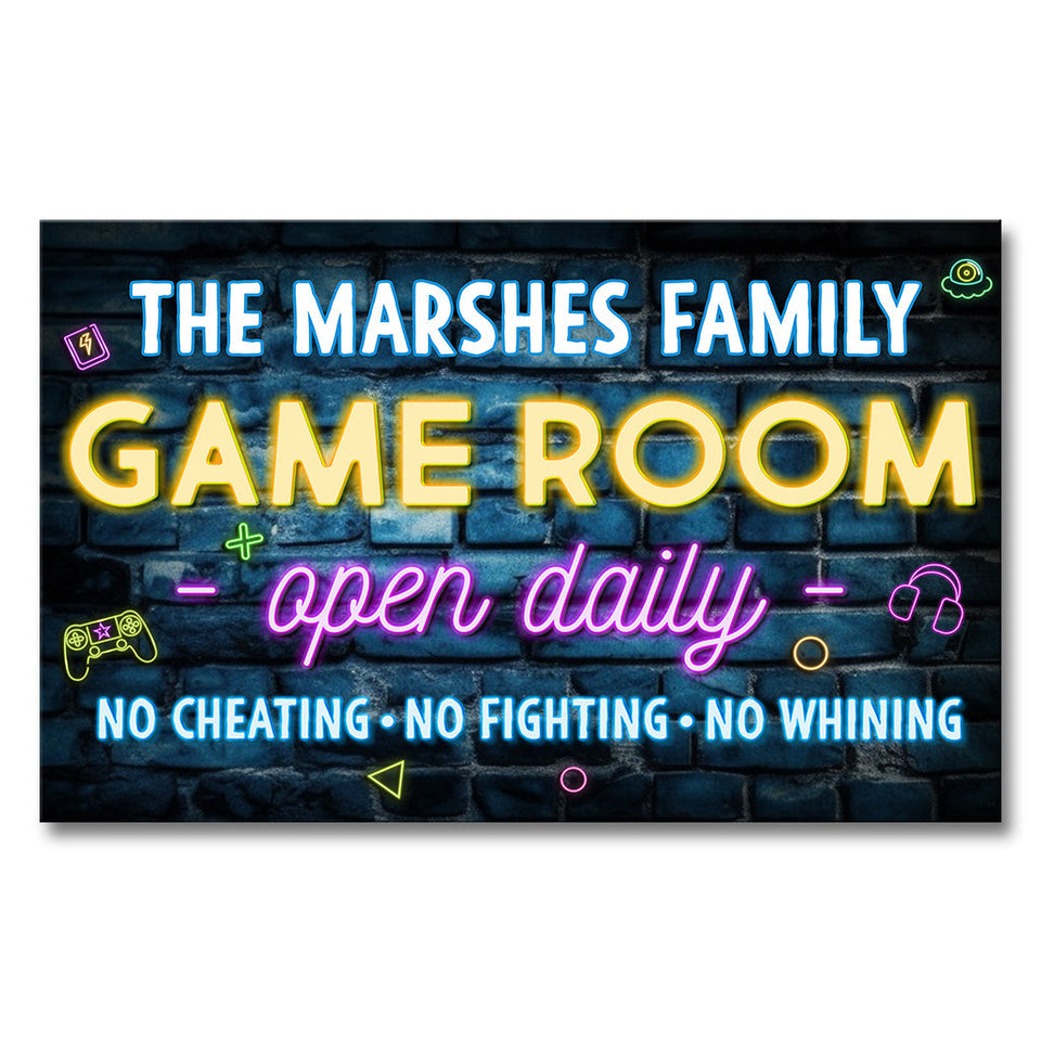 Game Room - Personalized Video Game Canvas And Poster