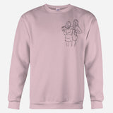 Custom Line Art - Personalized granddaughter Embroidered Sweater