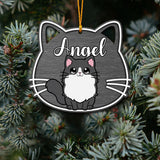 Meowy Christmas - Personalized Cat Ornament