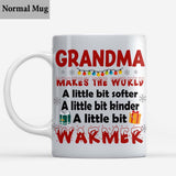 Grandma Make The World Warmer - Personalized Grandma Mug
