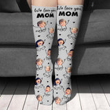 Love You Dad - Gift for dad, grandpa, mom, uncle, aunt, grandma - Personalized Socks