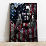 Love American Football - Personalized Football Canvas And Poster