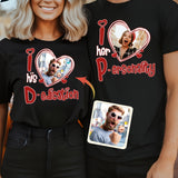 I Love Her Personality I Love his Dedication Any Photo Upload - Personalized Couple T-shirt And Hoodie