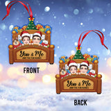 You & Me And The Fur Babies - Personalized Couple Ornament