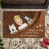 What A Beautiful Thing - Horse gift for dog lover, cat lover - Personalized Doormat