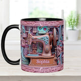Love Sewing - Personalized Sewing Accent Mug