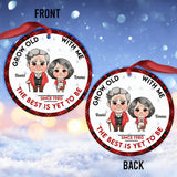 Grow Old With You - Personalized Husband And Wife Ornament