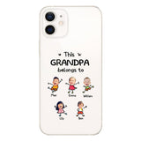This Grandpa Belongs To - Personalized Grandpa Clear Phone Case