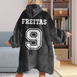 Sport Lovers Go Team - Personalized Baseball Blanket Hoodie