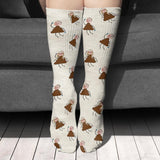 Dad's Little Cuties - Gift for dad, grandpa, mom, uncle, aunt, grandma - Personalized Socks