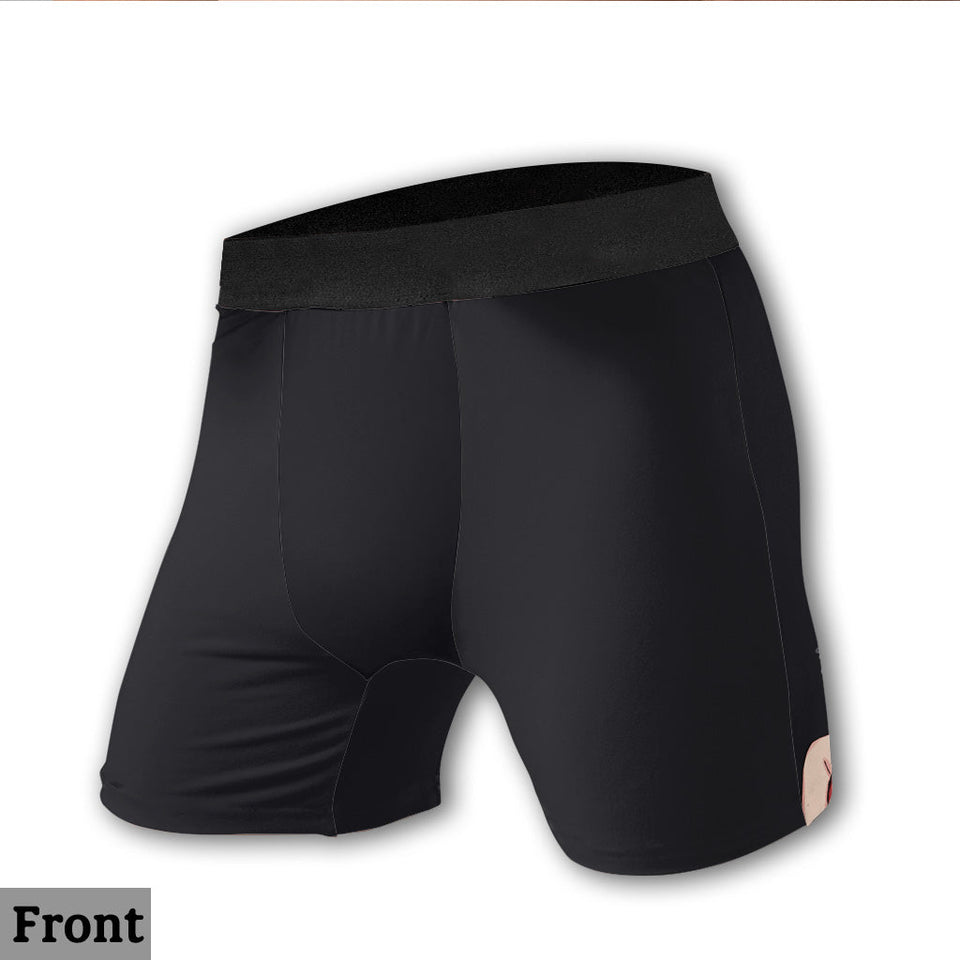 These Sweet Cheeks Belong To Me - Personalized Couple Men's Boxer Briefs