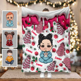 Merry Christmas Kids - Personalized Kid Blanket
