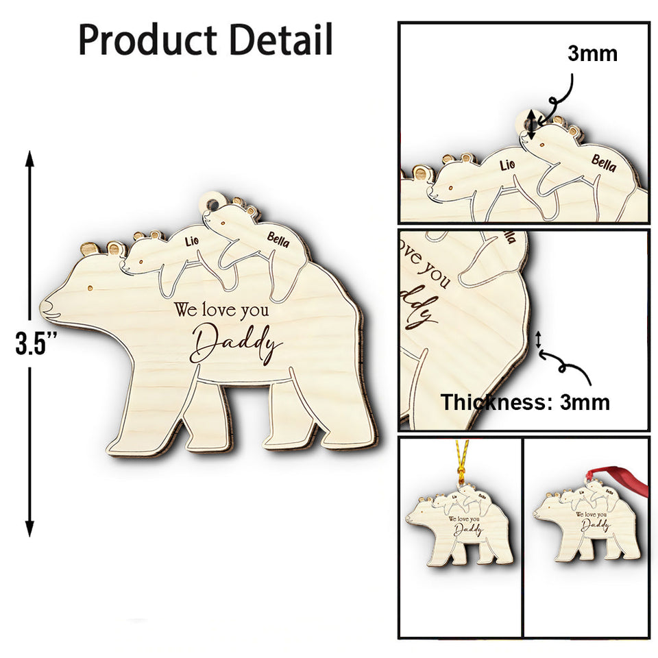 We Love You - Gift for dad - Personalized Ornament