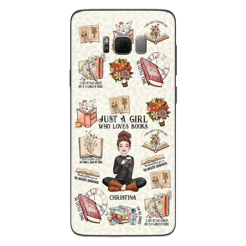 Just A Girl Who Loves Books - Personalized Book Phone Case