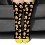 Funny Icon Pattern - Personalized Step Dad Socks