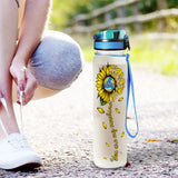 You Are My Sunshine Volleyball - Personalized Volleyball Water Tracker Bottle