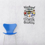 Weekend Forecast - Personalized Camping Decal Full