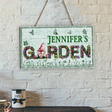 Welcome To My Garden - Personalized Gardening Custom Shaped Wood Sign