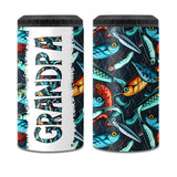 Reel Cool Dad - Fishing gift for dad, grandpa, him, husband - Personalized Can Cooler