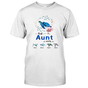 Best Nana Ever - Turtle gift for grandma, grandpa, mom, dad, uncle, aunt - Personalized T-shirt And Hoodie